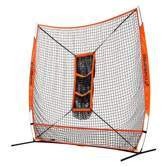 Champro MVP Portable Training Net with TZ3 Training Zone - 7' x 7'